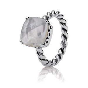 PANDORA Ring Elegant Sincerity Mother of Pearl